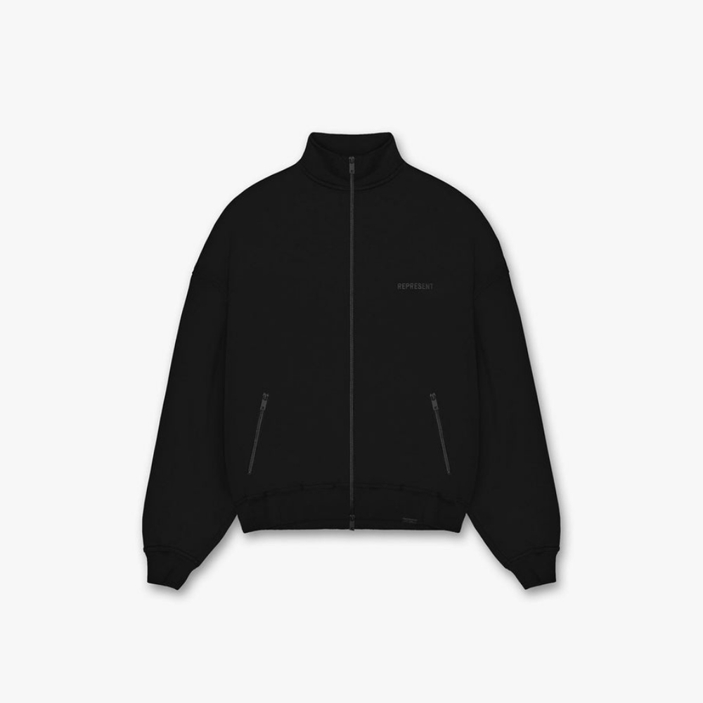Represent Clo Track Jacket • Black • Cotton Jersey • XXS